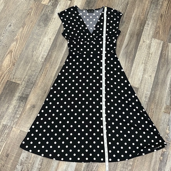 Max and Cleo Polka Dot Babydoll A-line Dress Sz XS Classic Y2K Retro Pin up - Picture 5 of 9